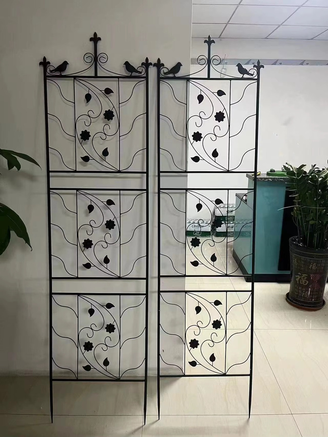 Wisfor Metall-Gartenspalier Set, 2 Stück, Schwarz, Höhe: 172 cm, dekorative Pflanzenstützen für Kletterpflanzen - Bild 3