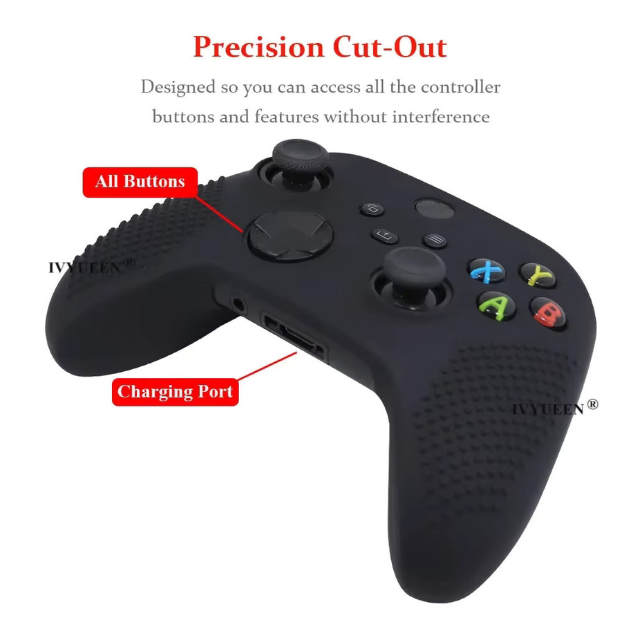 IVYUEEN MixColor Silikon Schutzhülle mit ThumbStick Grip Caps für Xbox Series S und Xbox Series X Controller in Multicolour - Bild 3