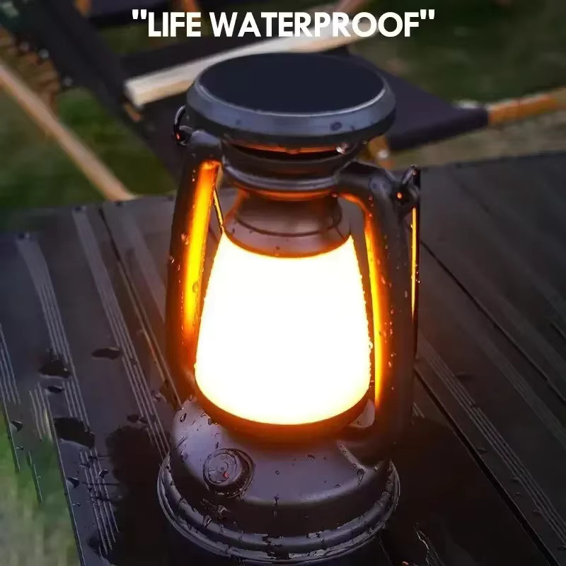 QHSPE Retro LED Schreibtischlampe Pferd Design als dekorative Atmosphäre-Leuchte für Camping und Wohnkultur - Bild 5