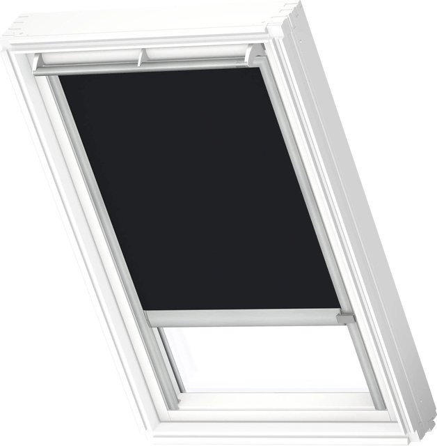 Velux Verdunkelungsrollo DSL F06 3009K mit Schiene in Schwarz-Silber - Bild 1