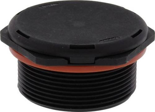 Wiska EVPS-L 40 HF Verschlussschraube schlagfest M40 aus Kunststoff in Schwarz RAL 9005, 10 Stück - Bild 1