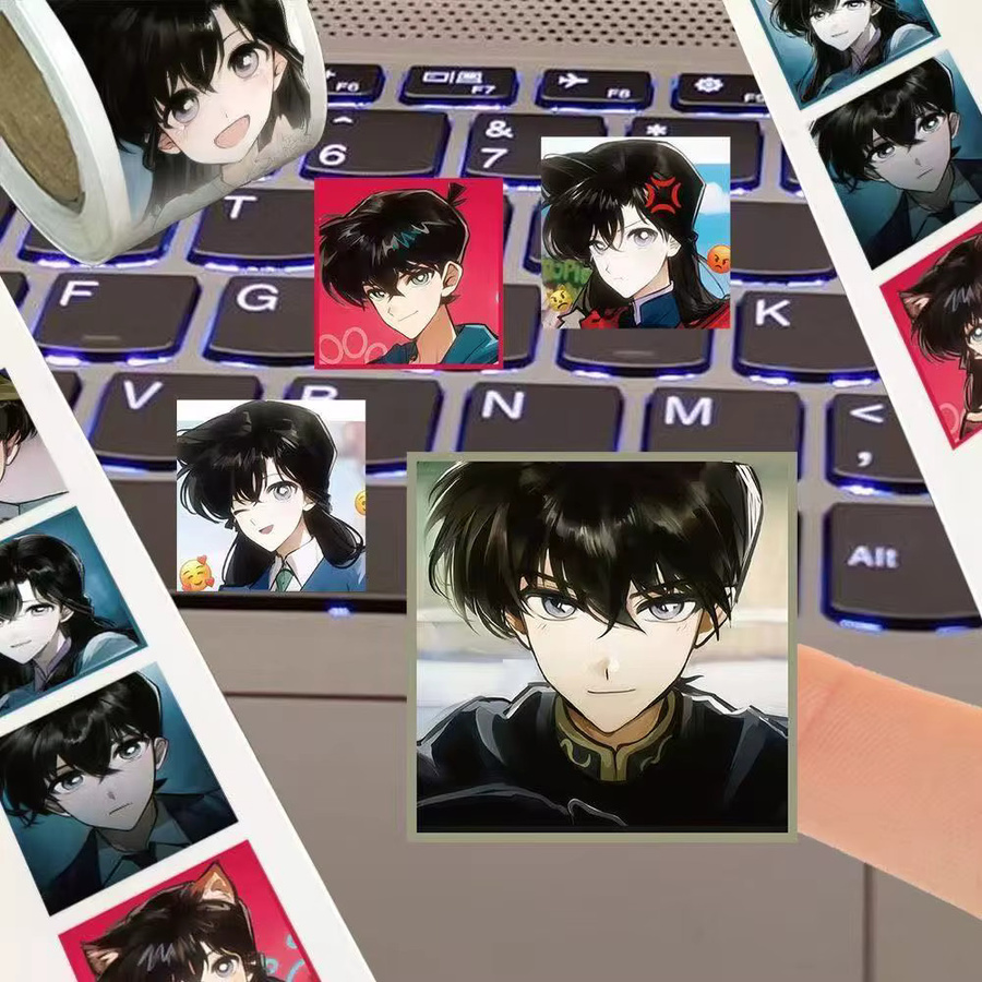 Keeppley Detective Conan Aufkleber, Bunt / Mehrfarbig, 500 Stück/Rolle - Bild 4