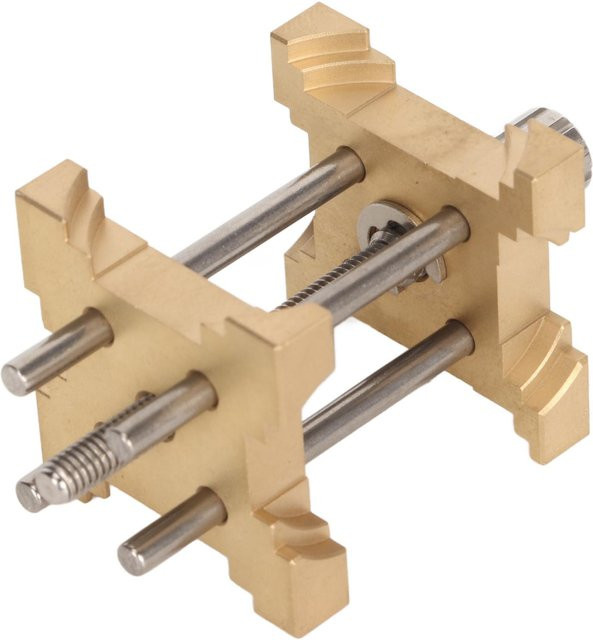 Uhrwerkhalter, verstellbare 4-seitige Uhrmacherklemme, beige - Bild 1