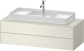 Duravit Waschtischunterschrank White Tulip in White, B/T/H: 130 x 55 x 40,8 cm - Bild 1