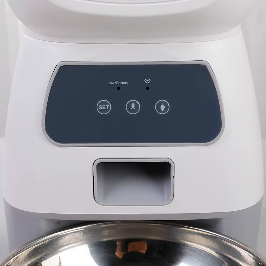 ZYfeeder Automatischer Haustierfütterer und Trinkbrunnen Set mit WLAN-App-Steuerung, Intelligenter Futterautomat und Wasserspender für Katzen und Hunde, Weiß-Türkis, 3,5 l und 2 l - Bild 3