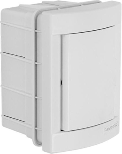 Panasonic Einbau-Leergehäuse mit 2 Modulen und blickdichter Tür in Weiß - Bild 1