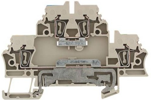 Weidmüller Klemme ZDK 2.5N-PE in Beige und Grau aus Kunststoff - Bild 1