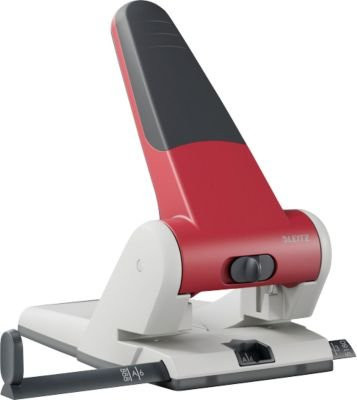 Leitz Registraturlocher 5180 in Rot für DIN A3 mit 65 Blatt Kapazität - Bild 2