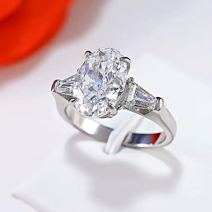 KUTPF Verlobungsring 925 Silber, Moissanit-Diamant, Damen - Bild 2