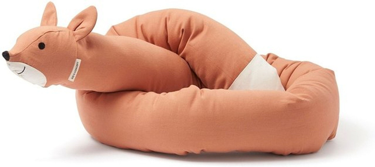 Kids Concept Stoffschlange Ed Edvin in Orange aus Textil - Bild 1