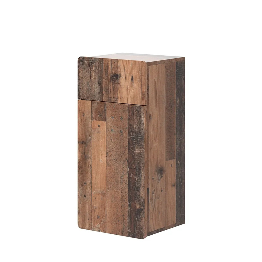 Vicco Midischrank Izan Oldstyle in Braun mit Schublade und Tür, B/T/H: 36,6 x 32,8 x 76,6 cm - Bild 2