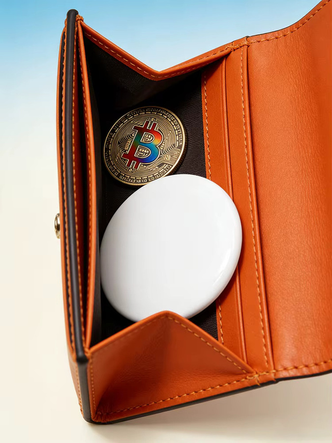 Wesense Mini Smart Tag mit GPS Anti-Verlust-Ortungsgerät für Apple Find My und Google Find Hub, Dual-System für Android und iOS, Farbe: Rot - Bild 4