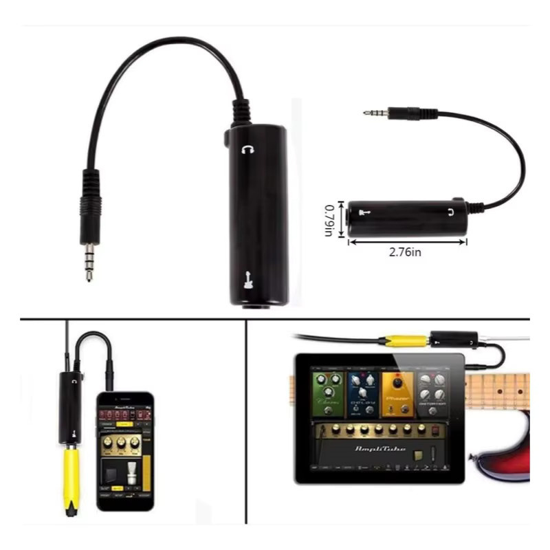 2 Stück iRig Gitarren-Interface Konverter Adapter in Schwarz für Smartphone und Gitarren-Audio-Interface - Bild 6