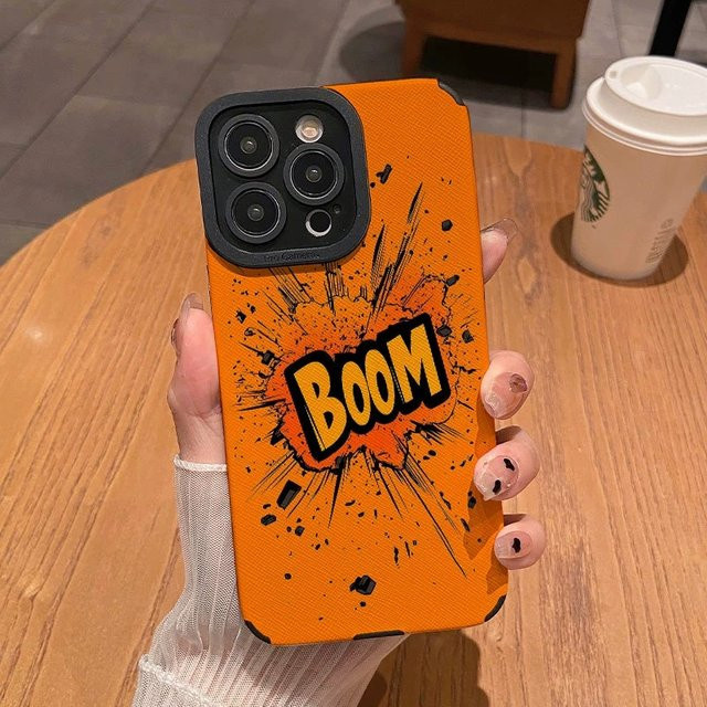 Samsung Handyhülle aus Leder in Orange für Galaxy S25 Ultra S24 Plus und weitere Modelle - Bild 1