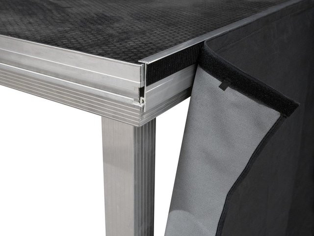 Roadinger Vorhang Skirt für BE-1 in Schwarz, Breite: 80 cm, Höhe: 200 cm - Bild 1