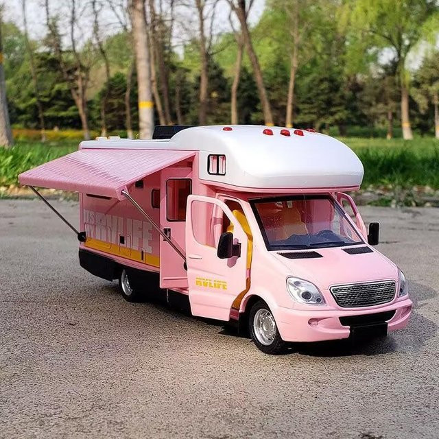 Linyi toy car Wohnmobil, Automodell, 1:32, Metall, mit Sound und Licht, ab 14 Jahren - Bild 1