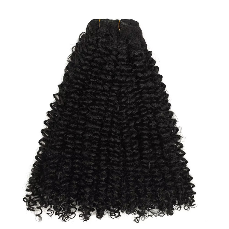 Booming Hair Clip-in-Haarverlängerungen, synthetisch, lockig, 6 Stück, 66 cm, 140 g - Bild 3