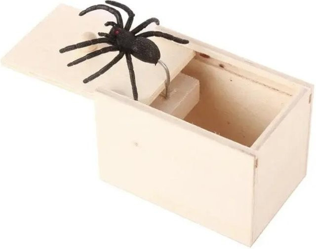 BC Pet Supplies Spinne Sprung Horrorbox, Holz, 1-teiliges Set - Bild 1