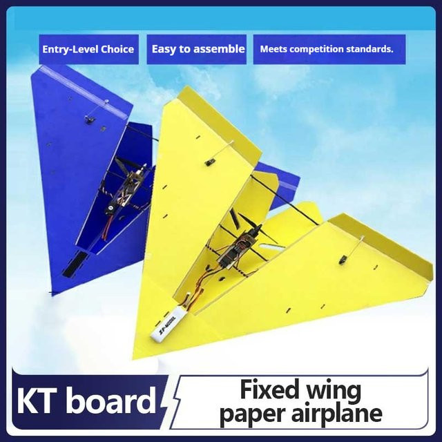 EVYVKV Starrflügel Modell Flugzeug, Elektrisch, Blau - Bild 1