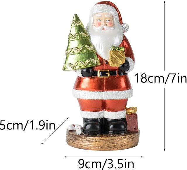 Weihnachtsmann Ornamente von Yiran Furniture in Weiß als kreative Weihnachtsdekoration aus Harz für dein Zuhause - Bild 1