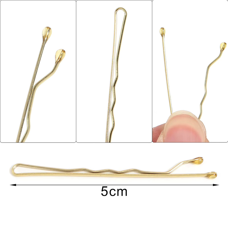 Haarnadeln aus Metall, 50 Stück, 5 cm, für Damen und Mädchen - Bild 2