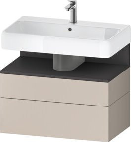 Duravit Waschtischunterschrank Qatego grau, wandhängend, B/T/H: 79 x 47 x 59 cm - Bild 1