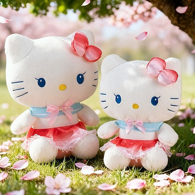 Sanrio Hello Kitty Plüschpuppe, Matrosenkostüm, 30cm - Bild 1