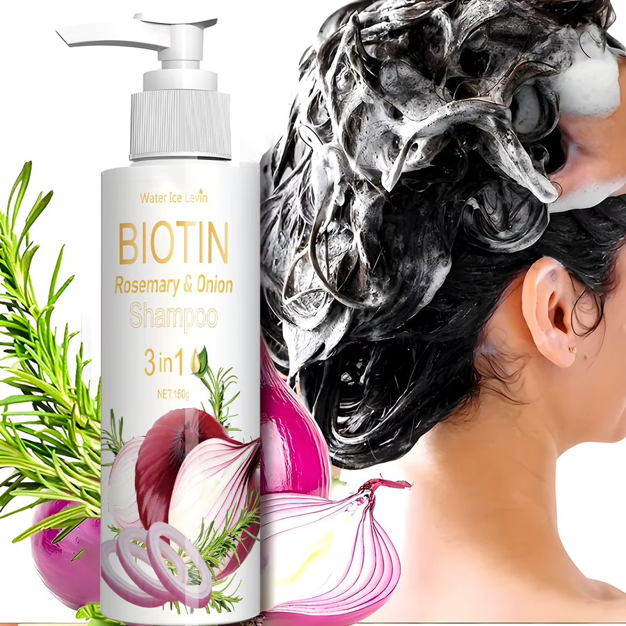 Water Ice Levin Biotin Rosmarin-Zwiebel-Shampoo, Unisex - Bild 2