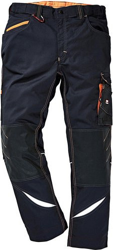 BULLSTAR Arbeitshose ULTRA in Grau mit Reflexstreifen aus Poly-Cotton - Bild 1