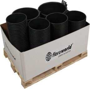 Floraworld Pflanzcontainer rund aus Kunststoff - Bild 1