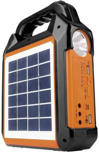 Easymaxx Security Solar-Generator EP-0188 Solar-Powerbank in Orange mit 18W und 4500 mAh - Bild 1