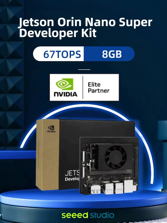 NVIDIA Jetson Orin Nano Super Developer Kit mit 8 GB RAM und 67 TOPS AI Performance, inklusive WiFi und USB 3.2 Gen 2 Port für M.2 NVMe SSD - Bild 4