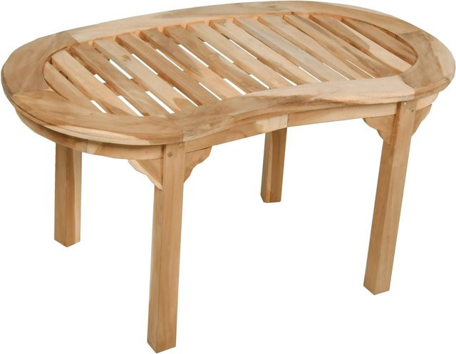 Garden Pleasure Gartentisch AMBON oval aus Teakholz in Braun B/T: 90 x 45 cm - Bild 1