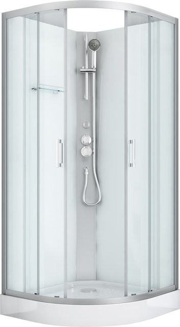 Sanotechnik DALLAS Duschsystem mit Thermostat in Chrom und Silber - Bild 1