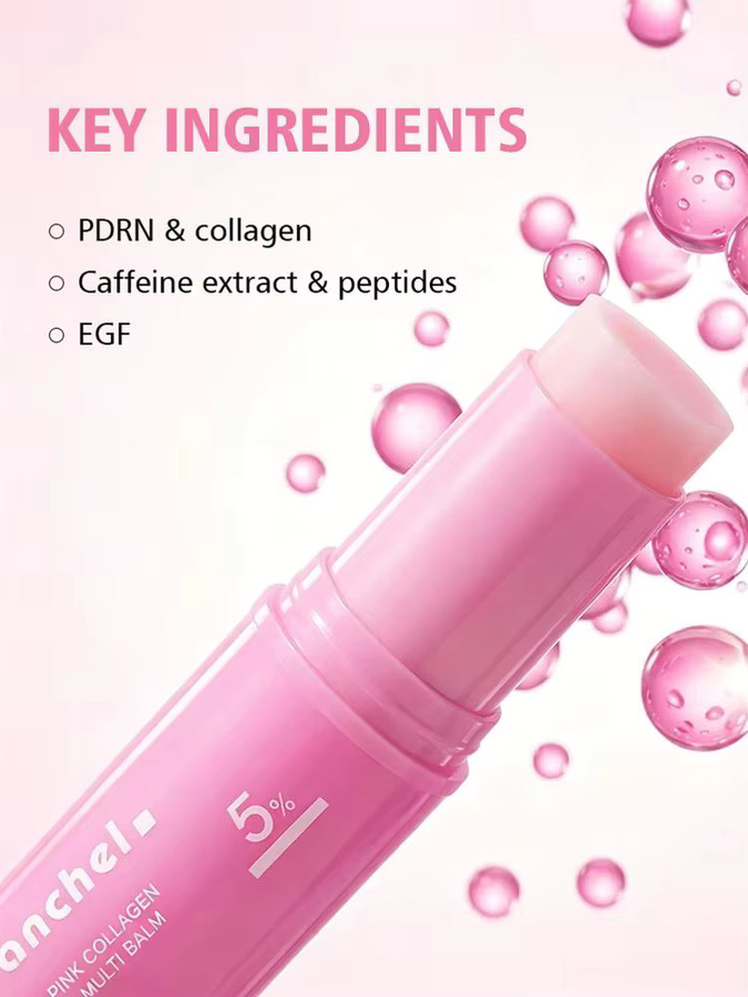 ibcccndc PDRN Pink Collagen Multi-Volumen-Balsam-Stift, Gesicht & Augen, Unisex - Bild 1