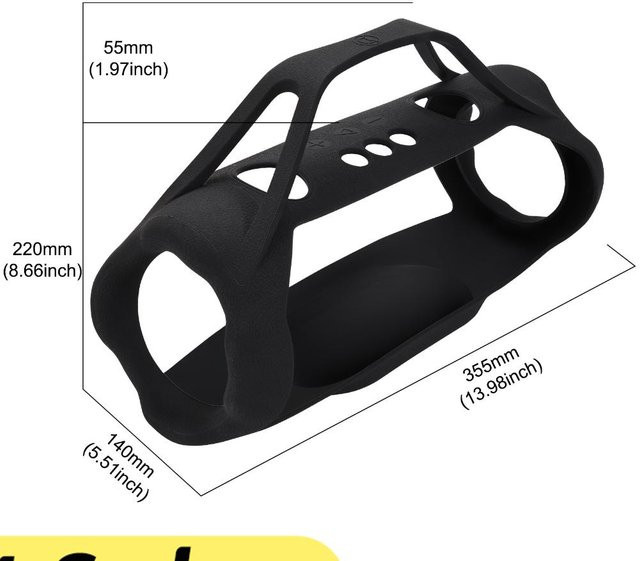 Silikonhülle für JBL Xtreme 5 Bluetooth-Lautsprecher in Schwarz und Grün - Bild 1