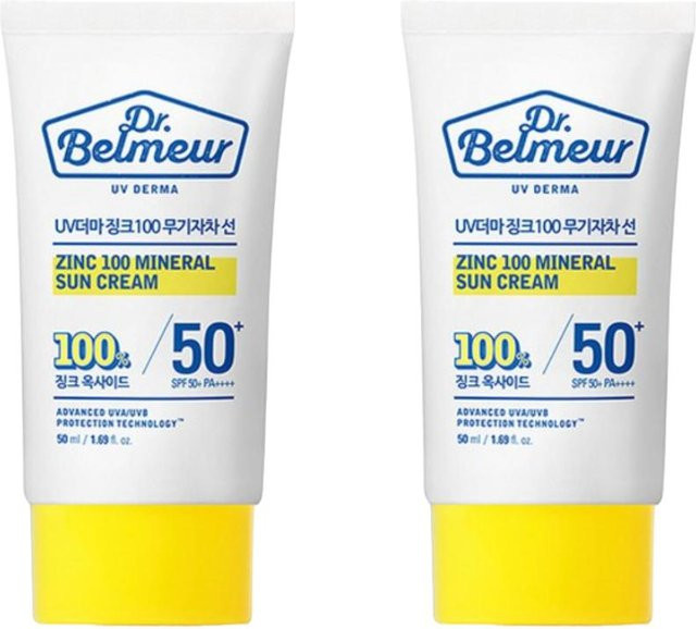 The Face Shop Dr. Belmeur UV Derma Mineral Sonnencreme, 50 ml, LSF 50+, Empfindliche Haut - Bild 1