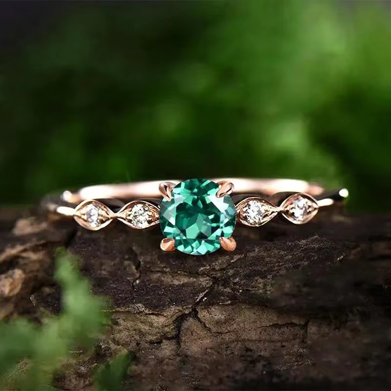 Huitan Ring, Roségold, Zirkonia, Damen - Bild 2
