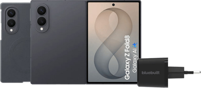 Samsung Galaxy Z Fold8 5G Smartphone 256GB Schwarz mit USB-C Zubehörset - Bild 1