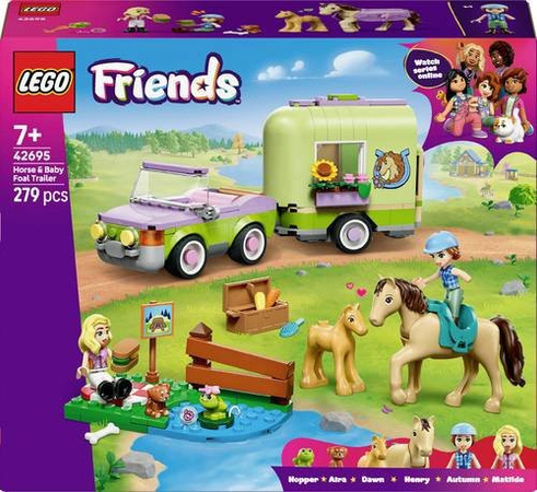 LEGO Friends Pferd und Fohlen mit Pferdeanhänger Spielset