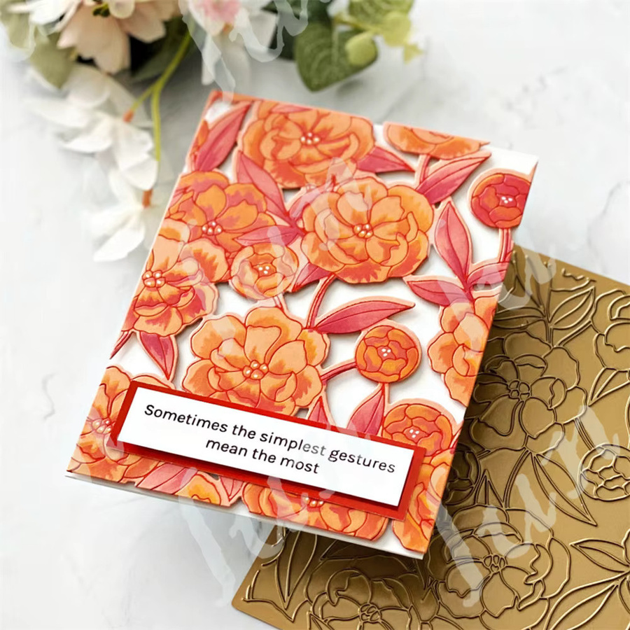 Stempel und Stanzformen Set Sommerblüten und Gartenblumen mit Pilz-Motiven für dein DIY-Sammelalbum, Mehrfarbig - Bild 2