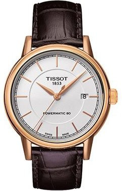 Tissot Armbanduhr Automatik, Edelstahl, Roségold, Leder, Herren - Bild 1
