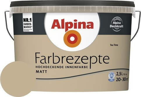 Alpina Wandfarbe Farbrezept Tea Time, 2,5 l - Bild 1