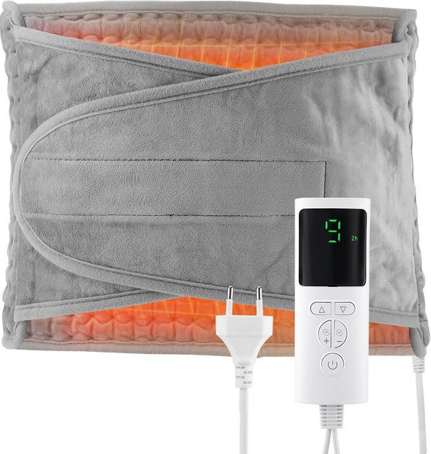 Elektrischer Heiz-Massagegürtel zur Lendenwirbelsäulen-Dekompression und Schmerzlinderung mit Rotes Licht Physiotherapie von Binchi Health Technology in Violett - Bild 1