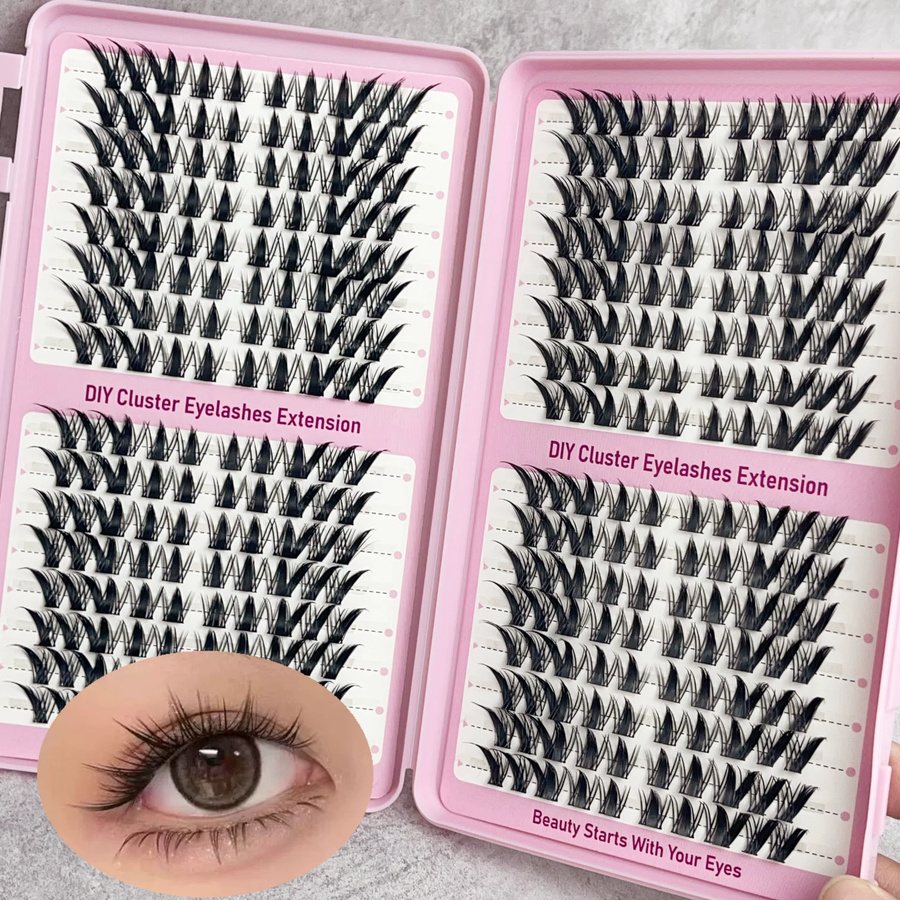 LIMEIKAI Künstliche Wimpern, Einzelwimpern, geschwungen, Unisex - Bild 3