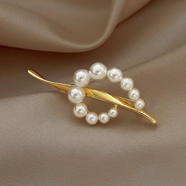 JEWEL HOME Brosche, Gold, Perle, Diamant, Damen - Bild 1