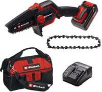 Einhell Power X-Change Akku-Astkettensäge GE-PS 18/15 Li Bag Kit, 18V, Schwarz-Rot, inkl. Akku und Fangbeutel - Bild 1