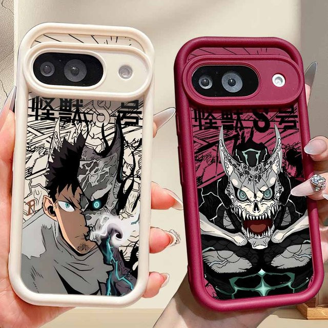 Kaiju Nr. 8 Anime Handyhülle mit Augen-Ladder-Lanyard für Xiaomi 17 15 15T 14 14T POCO X8 X7 X6 M8 M7 M6 F8 F7 Pro, weiche Schutzhülle, mehrfarbig - Bild 1