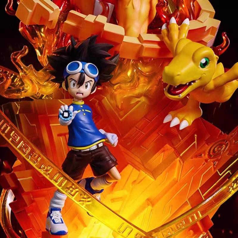 Yiran toy 1 Digimon Adventure Taichi Agumon War Greymon Figuren PVC Statue - Bild 4