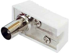 e+p Koax-Winkelstecker KW 2 in Weiß - Bild 1